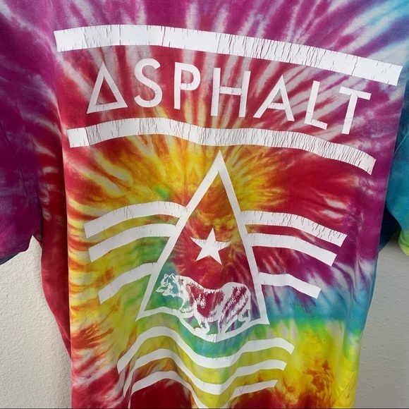 VINTAGE TIE DYE ASPHALT GRAPHIC TEE - Picture 3 of 8